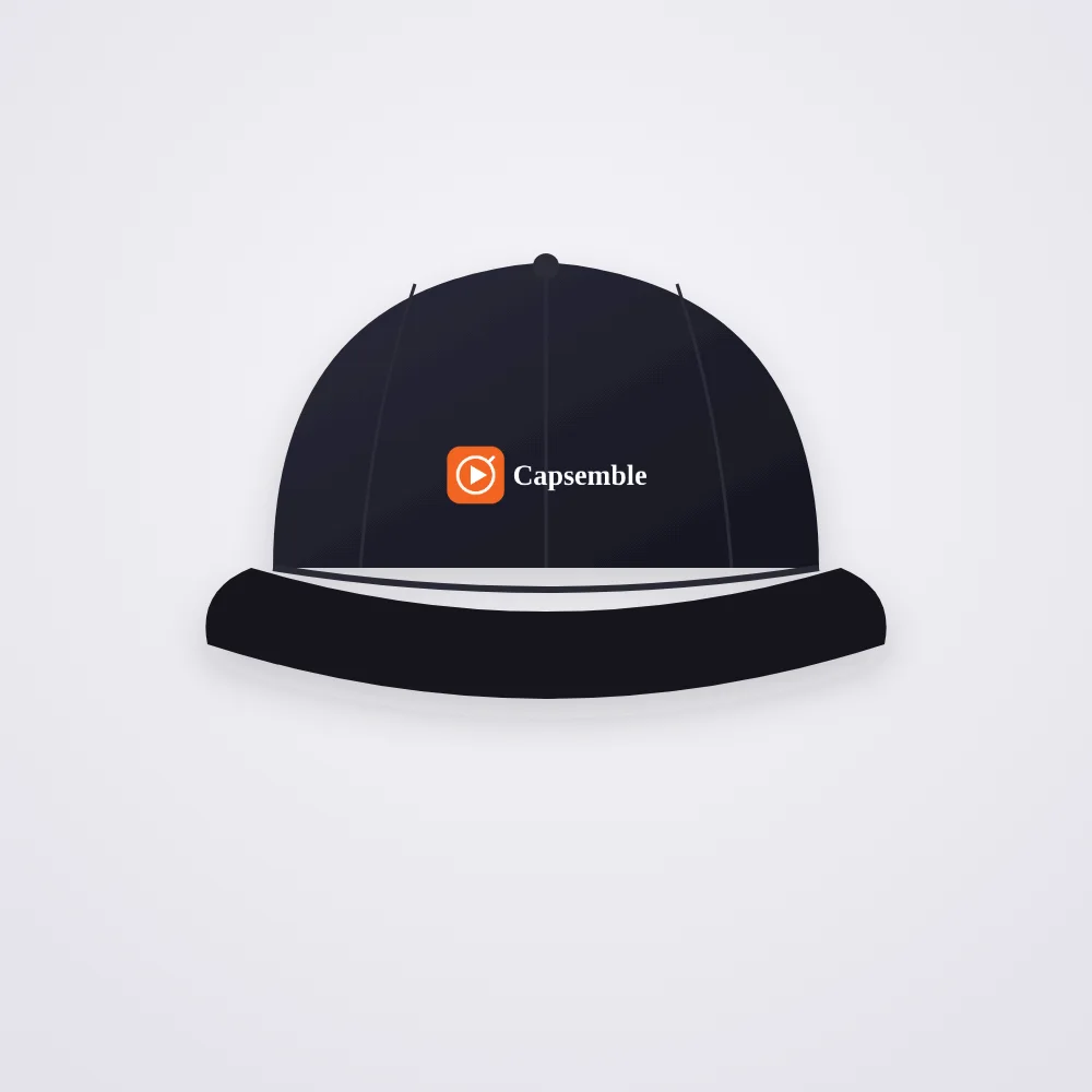 Printed cap with the Cap mark · print design